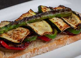 Tosta de vegetales